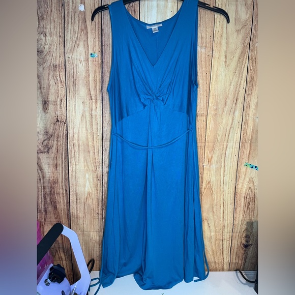 Motherhood Maternity Size Large Blue Sleeveless Dress - Picture 1 of 10